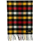 IMAGE OF Rainbow Checker Scarf - Red Yellow W31S47D