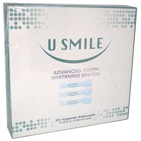 USmile Advanced Tooth Whitening System, 25 Hygienic Ampoules, .02 fl oz each, U Smile Teeth :-)