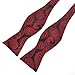 PenSee Mens Self Bow Tie Classic Paisley Woven Silk Bow Ties