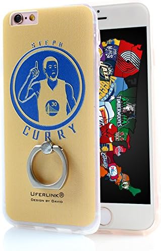 [ 3D Stereo Relief Texture Pattern ] Uferlink Custom painting Hard Plastic Case cover for iphone 6 6s plus 4.7 5.5 inch with 360℃ Rotating Ring Grip Stand Holder Kickstand [ Creative Logos ] (GS5.5)