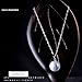 Sephla 14k White Gold Overlay Sterling Silver Moonstone Pendant Necklace For Women