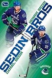 Vancouver Canucks Sedin Brothers Henrik Daniel Poster Poster Print, 22x34