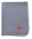 Babydecke juwel Wal Stickerei Streifen blau David Fussenegger 6168/28