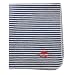 Babydecke juwel Wal Stickerei Streifen blau David Fussenegger 6168/28