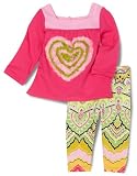HAVEN BABY Baby-Girls Infant Long Sleeve Square Neck Tunic Set, Patch, 18 Months