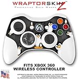 Penguins on Black Skin by WraptorSkinz TM fits XBOX 360 Wireless Controller (CONTROLLER NOT INCLUDED