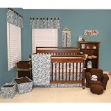 Trend Lab Willow Four Piece Crib Bedding Set, Teal by Trend Lab