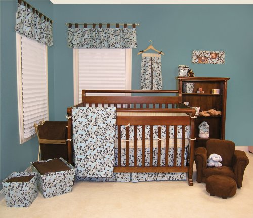 Trend Lab Willow Four Piece Crib Bedding Set - Teal product image