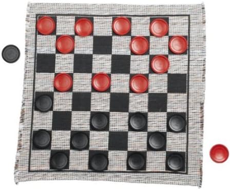 Mini Travel Checker Rug Game