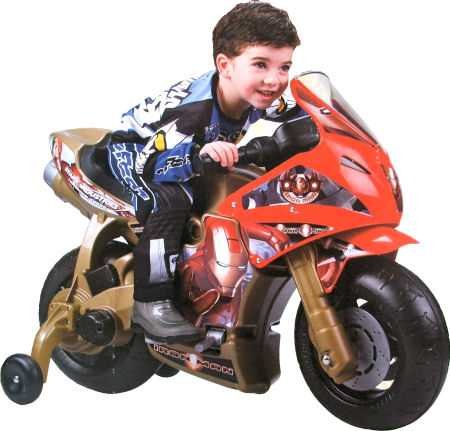 Childrens Toyshop  Toys : Iron Man Sport Series Battery Powered Motorbike - Feber
