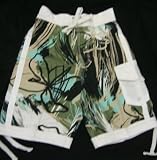 US Apparel Mens Swim Trunks - Abstract Print (2 color choices)