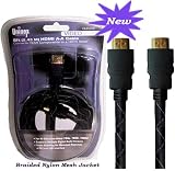 8 FT HDMI Male to Male Triple Shielded Nylon Mesh Cable