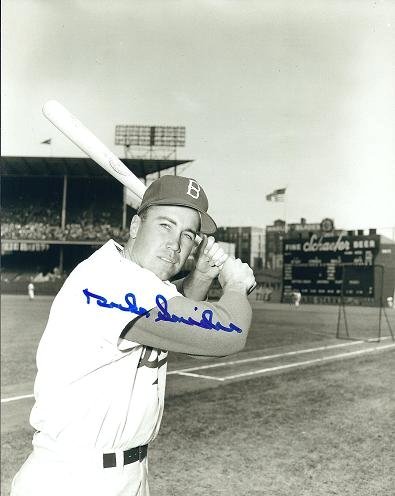 Duke Snider Autographed/Hand Signed Brooklyn Dodgers 8x10 Photo - 2x World Series Champion