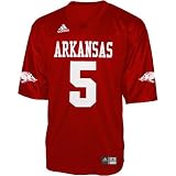 Adidas Arkansas Razorbacks #5 Cardinal Youth Replica Football Jersey