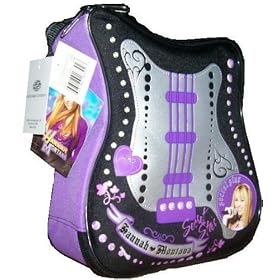 Hannah Montana Rock Guitar Lunch bag - Black and Purple by 