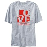 T-Shirt Mens Heather Gray  LOVE British Virgin Island  Countries