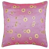 Floral Swirl Cushion Cover- Purple