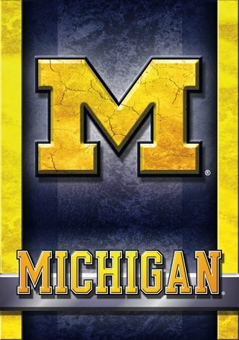 University of Michigan Wolverines Large House Flag