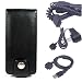 Melrose Kroo Case for Microsoft Zune 4 Gb 8gb Digital Media Player + Car Charger for Microsoft Zune 4 Gb 8gb + Travel Charger for Microsoft Zune 4gb 8gb + USB Data Cable for Microsoft Zune