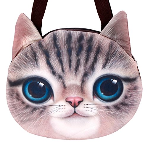 Finejo Fashion Stylish Lady Women Animal Cat Head Bag Shoulder Bag
