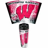 NCAA Wisconsin Badgers 16-Ounce Travel Mug
