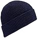 WIGWAM MILLS INC F4707-586-OS WORSTED WOOL WATCH CAP,One Size,Navy