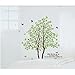 Cukudy DIY Large Wall Quote Decor Art Deusal Sticker Removable Green Tree Leaves Birds