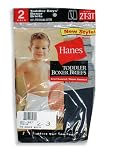 Hanes - Toddler Boys 2 Pack Boxer Briefs, Grey, Navy