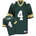 Brett Favre Green Bay Packers Premier Green Jersey with #4 from Reebok