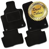 Produkt-Bild: AfC BM12024 Passform Royal Deluxe Fussmatten schwarz f&uuml;r BMW Mini Mini One OneD Cooper CooperS Typ R50 R53 ( 4 teilig ) Baujahr ab 2001 bis 2006 / mit Universal Befestigung in der Fahrermatte