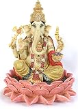 Ganesh on Lotus Statue Sculpture