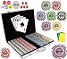 Bluff King Casino Suited Poker Chip Set (1000 Clay Composite 11.5 gram Chips)