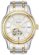 Bulova Mens Self Winding Mechanical Two-Tone Watch 98A110