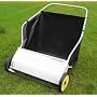 31" Deluxe Push Lawn Sweeper (Black) (42"H x 31"W x 36"D)