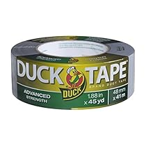 Duck Brand 240346 Advanced Strength Duck Tape, 1.88-Inch by 45-Yards, Single Roll, Silver
