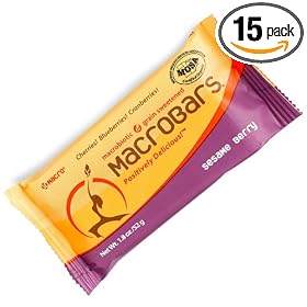 GO MACRO MACROBARS Sesame Berry, 1.8-Ounce Bars (Pack of 15)