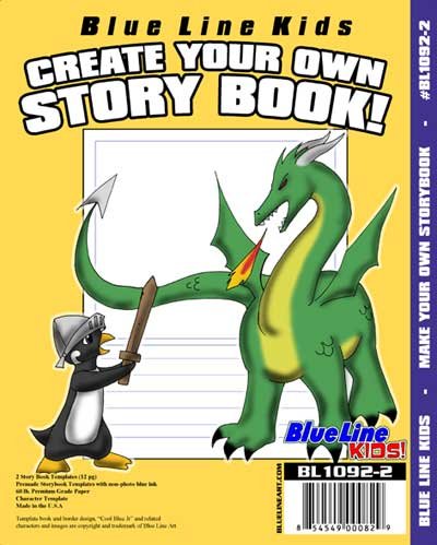 Childrens Toyshop  Toys : Blue Line Kids Create Your Own Story Book 8 X 10 (2)