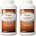 GNC Triple Lecithin 1200,180 Softgel Capsules 2 Pack, Total 360 Capsules.