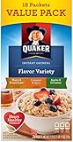 Quaker Instant Oatmeal, Variety Value Pack, 18 Count
