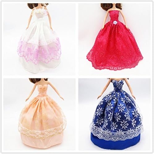 Goldenyears 4PCS Doll Clothing Princess Bress Big Skirt Bress Velopment