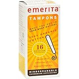 Emerita Organic Cotton Regular Tampons, 16 Count