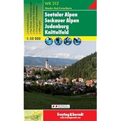 Freytag Berndt Wanderkarten, WK 212, Seetaler Alpen, Seckauer Alpen, Judenburg, Knittelfeld, GPS, UTM - Ma�stab 1:50 000
