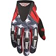 Fly Racing Kinetic Men's Dirt Bike Motorcycle Gloves - Red/Grey
