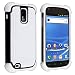 Hybrid Armor Case for Samsung Galaxy S II T-Mobile T989, White/ Black