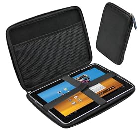 igadgitz Etui Housse Pochette Case rigide, en EVA et de couleur Noir pour Samsung Galaxy Tab 2 P7500 P7510 10.1 3G & WiFi Android 3.1 Honeycomb Internet Tablet