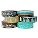 Crafty Rabbit Washi Tape Set | Winter Collection | Blue Green Repositionable Decorative Washi Tape for Arts & Crafts, Scrapbooking, Calendar, Organizer, Gift Wrap, Cards | Set of 6 Rolls