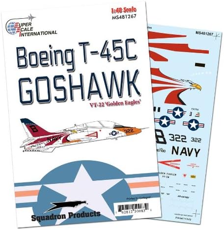 T-45C Goshawk: VT-22 Golden Eagles (1/48 decals, Superscale 481267)