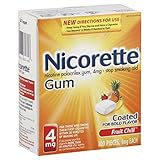 UPC 307667857603 product image for Nicorette Gum 100-pk. - Fruit (4 mg) | upcitemdb.com