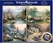 4 in 1, 500 Piece Thomas Kinkade Four Seasons Gift Collection Puzzle Assortment