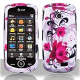 Premium - PDA Samsung A817/Solstice II Red Flower on White Cover - Faceplat ....